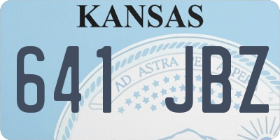 KS license plate 641JBZ