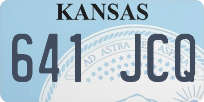 KS license plate 641JCQ