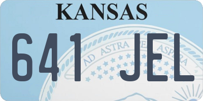 KS license plate 641JEL