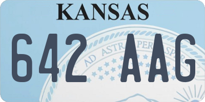 KS license plate 642AAG