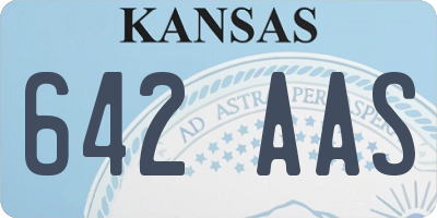 KS license plate 642AAS