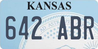 KS license plate 642ABR