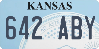 KS license plate 642ABY