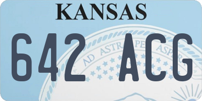 KS license plate 642ACG