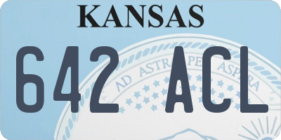 KS license plate 642ACL