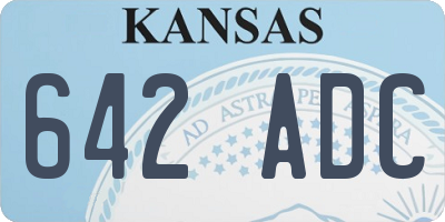 KS license plate 642ADC
