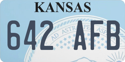 KS license plate 642AFB