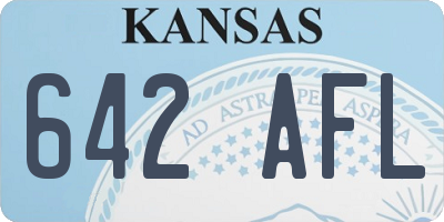 KS license plate 642AFL