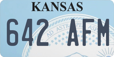 KS license plate 642AFM
