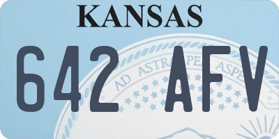 KS license plate 642AFV