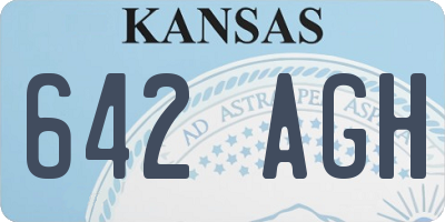 KS license plate 642AGH