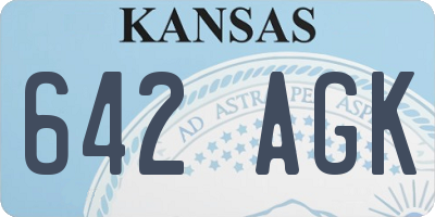 KS license plate 642AGK