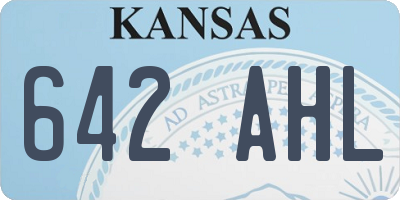 KS license plate 642AHL