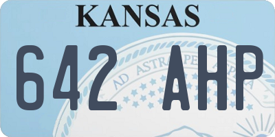 KS license plate 642AHP