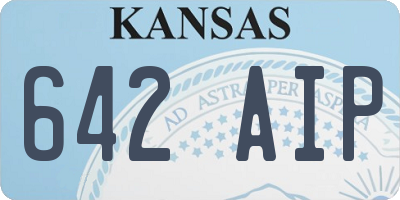 KS license plate 642AIP