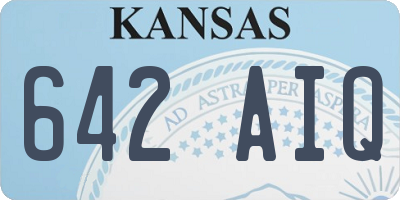 KS license plate 642AIQ