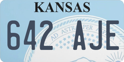 KS license plate 642AJE