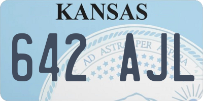 KS license plate 642AJL