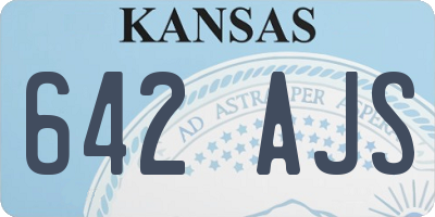 KS license plate 642AJS