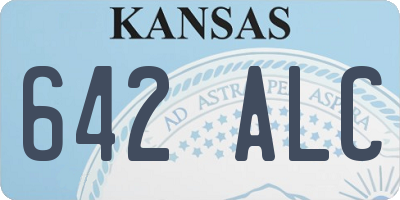 KS license plate 642ALC