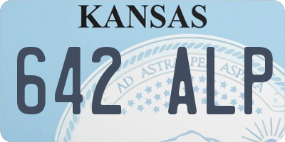 KS license plate 642ALP