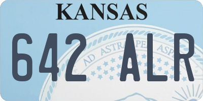 KS license plate 642ALR