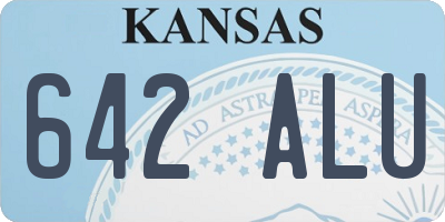 KS license plate 642ALU