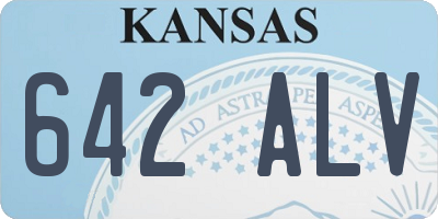 KS license plate 642ALV