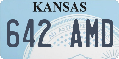 KS license plate 642AMD