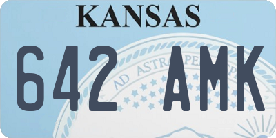 KS license plate 642AMK