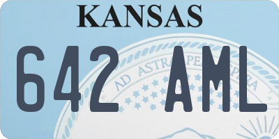 KS license plate 642AML
