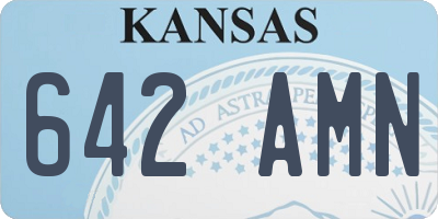 KS license plate 642AMN