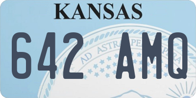 KS license plate 642AMQ