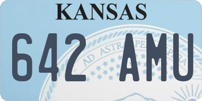KS license plate 642AMU