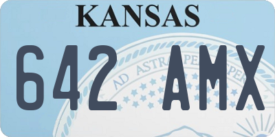 KS license plate 642AMX