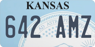 KS license plate 642AMZ