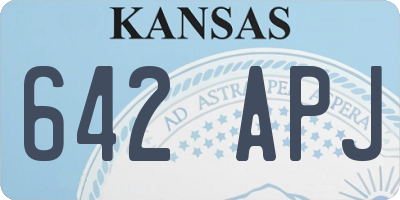 KS license plate 642APJ