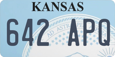 KS license plate 642APQ