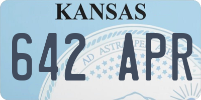KS license plate 642APR
