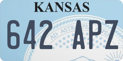 KS license plate 642APZ