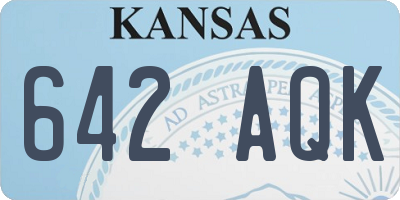 KS license plate 642AQK