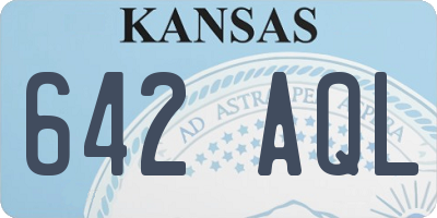 KS license plate 642AQL