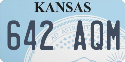 KS license plate 642AQM