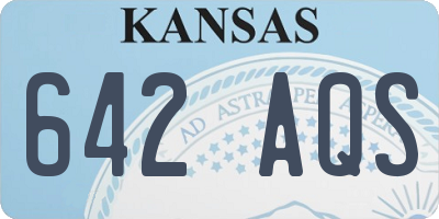 KS license plate 642AQS