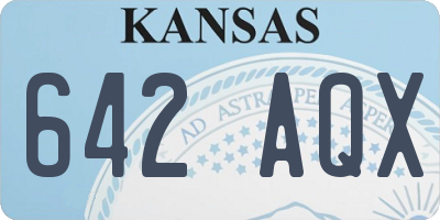KS license plate 642AQX