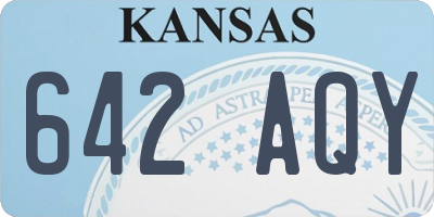 KS license plate 642AQY