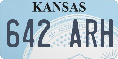 KS license plate 642ARH