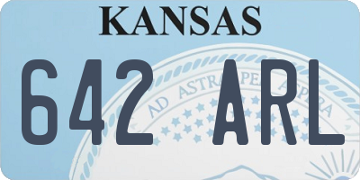 KS license plate 642ARL