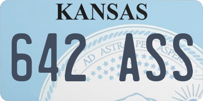 KS license plate 642ASS