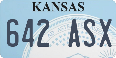 KS license plate 642ASX